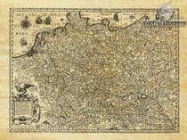 ALLEMAGNE EN 1602 50 CM X 38 CM