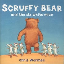 Scruffy bear and the six white mice