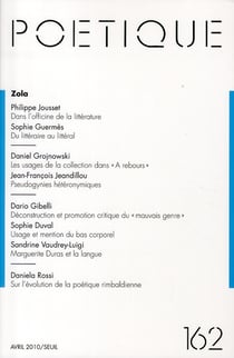 Revue poétique n.162 : Zola
