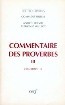 Commentaire des proverbes 3