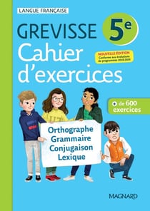 Grevisse langue française : 5e - cahier d'exercices