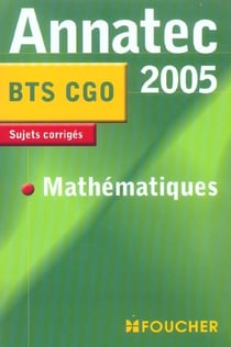 Mathematiques bts comptabilite, gestion des organisations