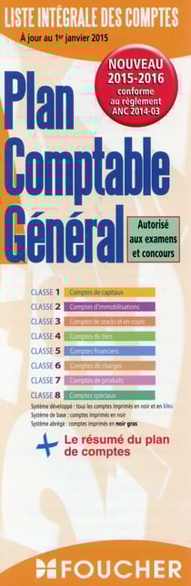Plan comptable général (édition 2015-2016)