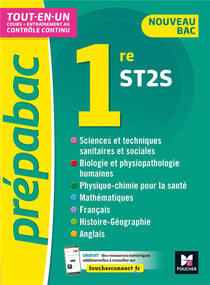 Prépabac : toutes les matières - 1re ST2S - cours et contrôle continu
