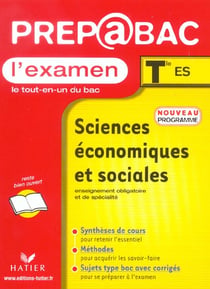 Sciences economiques et sociales terminale es (edition 2003)