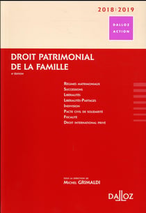 DROIT PATRIMONIAL DE LA FAMILLE 2018-2019