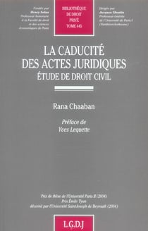 La caducite des actes juridiques - vol445