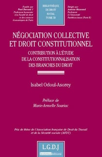 Négociation collective et droit constitutionnel - contribution à l'étude de la constitutionnalisation des branches du droit