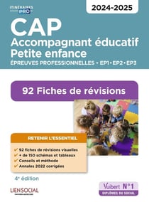 CAP accompagnant éducatif petite enfance : épreuves professionnelles 2024-2025 - 90 fiches de révisions