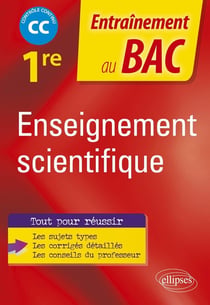 Enseignement scientifique - 1re - EC évaluations communes