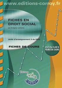 Fiches en droit social - ue3 dcg - fiches cours (5e édition)