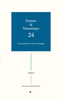 SYNTAXE & SEMANTIQUE, NO 24/2025