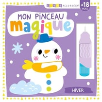 Mon livre d'activités : mon pinceau magique, hiver : livre accordéon