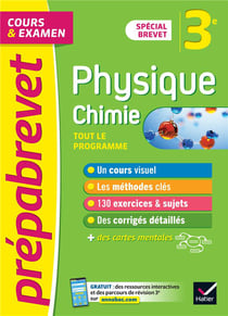 Prépabrevet cours & examen : physique-chimie - 3e - brevet 2022