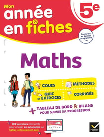 Mon année en fiches : maths - 5e