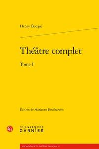 Théâtre complet Tome 1