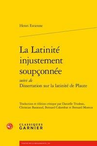 La latinité injustement soupçonnée - dissertation sur la latinité de Plaute