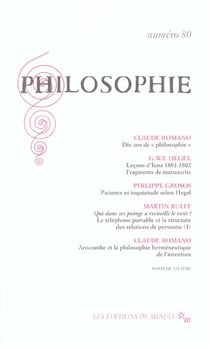 Revue Philosophie n.80