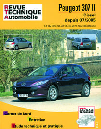 RTA b707.5 Peugeot 307 II 06/05> dies 1.6hdi/2.0hdi