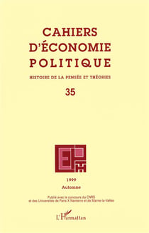 Cahiers d'économie politique n.35 : histoire de la pensée et théories