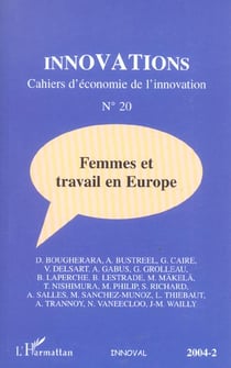 Revue innovations n.20 : femmes et travail en Europe