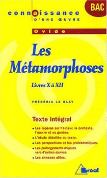 Les métamorphoses d'Ovide - livres Xà XII