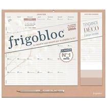 Frigobloc : Mensuel - Tendance déco Beige (édition 2026)