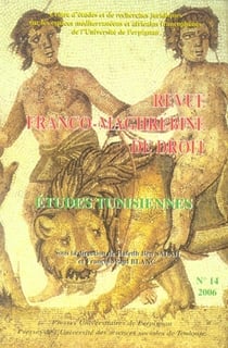 Revue franco-maghrébine de droit n.14 - études tunisiennes
