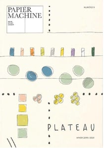 Papier machine, n°9. Plateau