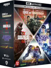 Action - Coffret : Edge of Tomorrow + Ready Player One + Pacific Rim + Godzilla