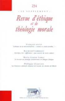 Revue d'éthique et de théologie morale numéro 234 Le supplément