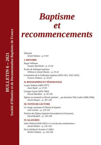 Bulletin shdbf n.2021/6 - baptisme et recommencements