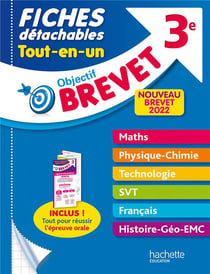 Objectif brevet : 3e - tout-en-un - fiches détachables