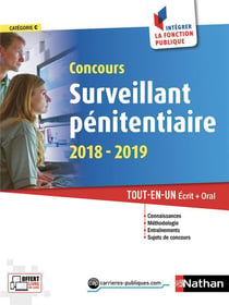 Concours surveillant pénitentiaire (édition 2018/2019)