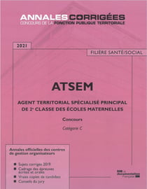 Agent territorial spécialisé principal de 2e classe des écoles maternelles - ATSEM (édition 2021)