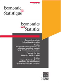 Economie et statistique/ economics and statistics n 528-529