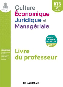 L'entreprise : culture économique, juridique et managériale (CEJM) : 2e année BTS (2021) - pochette - livre du professeur