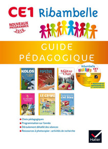 Ribambelle : CE1 - série jaune - guide pédagogique + cd rom (édition 2016)