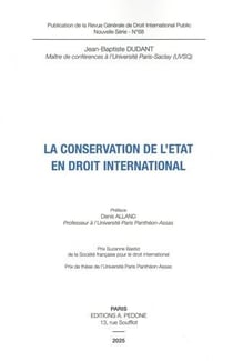 La conservation de l'Etat en droit international