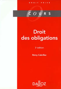 Droit des obligations, 2eme edition