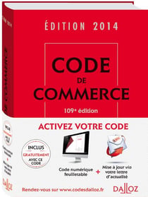 CODE DE COMMERCE 2014