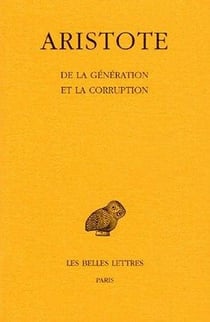 De la génération et la corruption