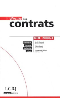 Revue des contrats t.3 (édition 2008)
