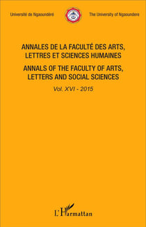 Annales de la faculté des arts, lettres et sciences humaines Tome 16 - 2015