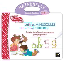 Livre ardoise lettres minuscules et chiffres - GS