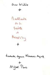 Ballade de la geôle de Reading