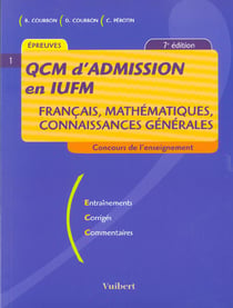 Qcm d'admission en iufm t.1 - 7e edition