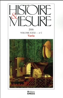 Revue histoire et mesure n.31-2