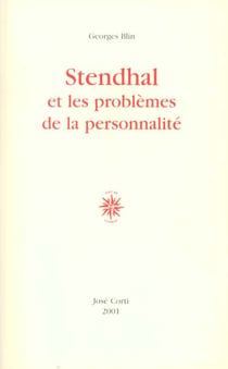Stendhal et les problemes de la personnalite