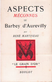 Aspects méconnus de barbey d'aurévilly